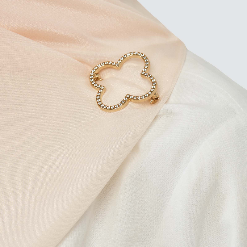 CLOVER PIN SET - LIGHT GOLD COLOUR