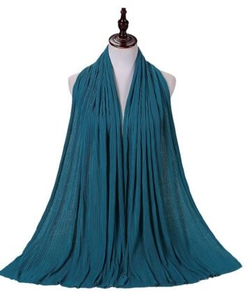 Soft Cotton Jersey Teal Blue Scarf